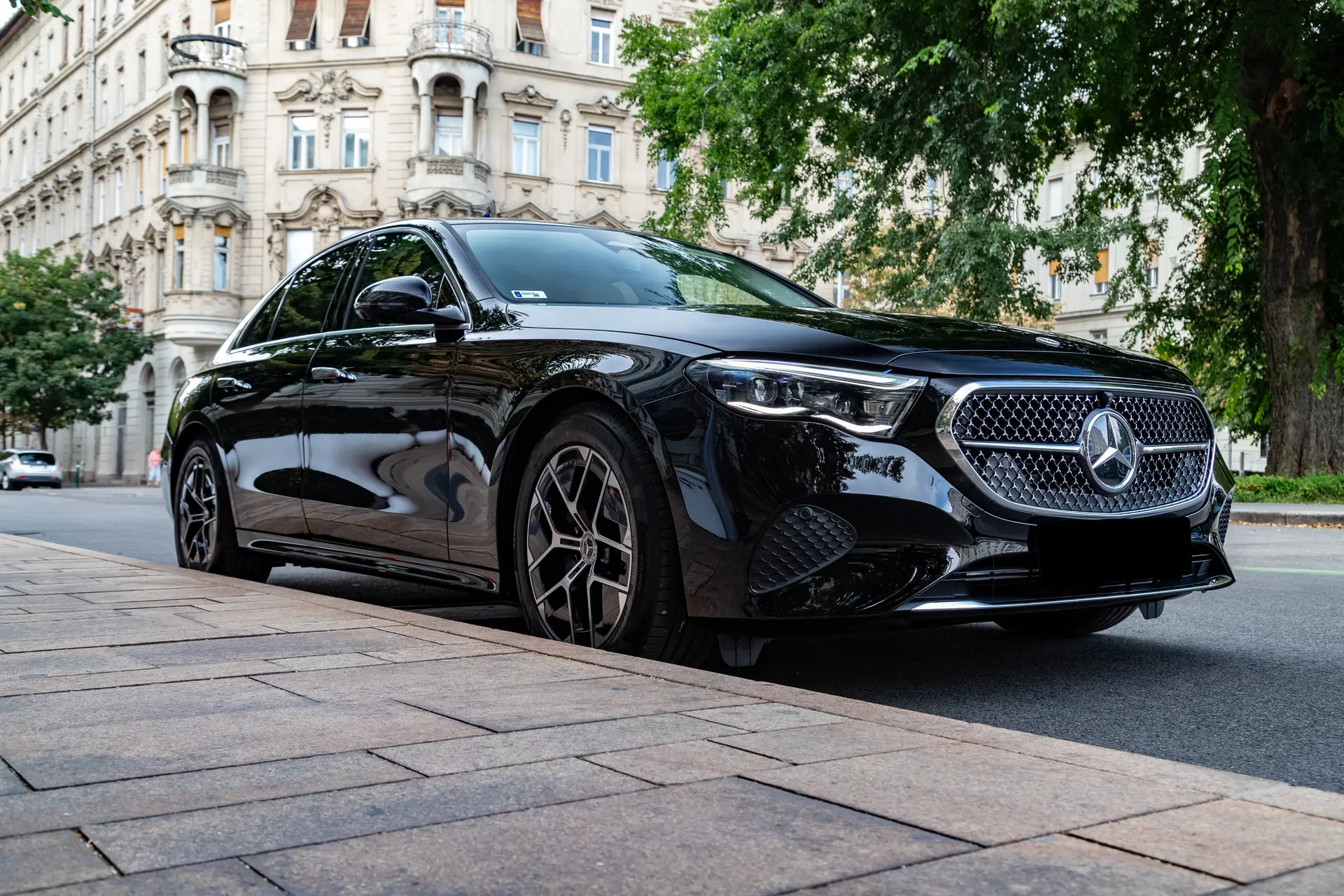Black Mercedes-Benz E-Class from the Prominent fleet
